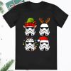 Reindeer Lights Santa Stormtrooper Christmas Shirt