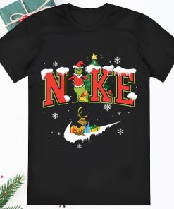 Santa Grinch Nike Christmas Shirt