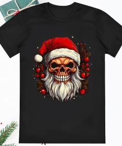 Santa Skull Christmas Hat Shirt