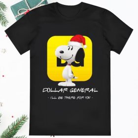 Santa Snoopy And Dollar General Ill Be There For You Christmas Shirt
