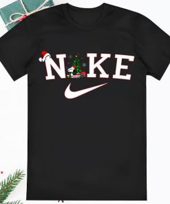 Santa Snoopy And Woodstock Nike Christmas 2023 T Shirt