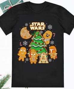 Star War Darth Vader Chewie R2 D2 C 3PO Ginger Cookies Christmas Shirt