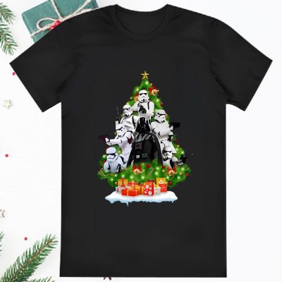 Star Wars Darth Vader And Stormtrooper Christmas Tree Shirt