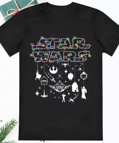 Star Wars Logo Christmas Light Vintage Funny Star Wars Xmas Tee