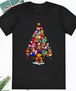 Super Mario Christmas Tree T shirt