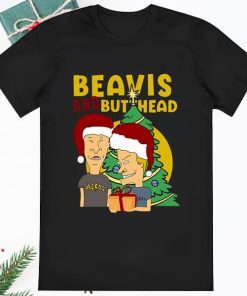 Wearing Santa Hats Beavis And Butthead Christmas Shirt