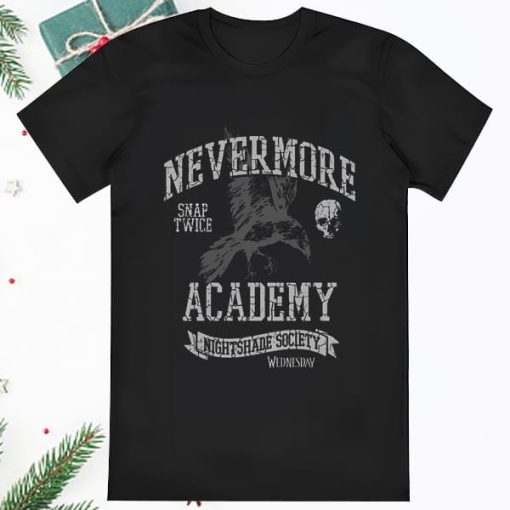 Wednesday Nevermore Academy Nightshade Society Academy Shirt