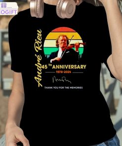 andre rieu 45th anniversary 1978 2024 vintage signature t shirt 2