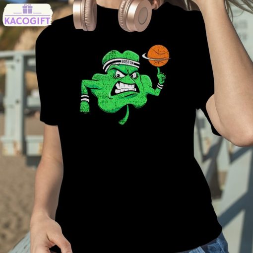 angry shamrock boston celtics t shirt 2