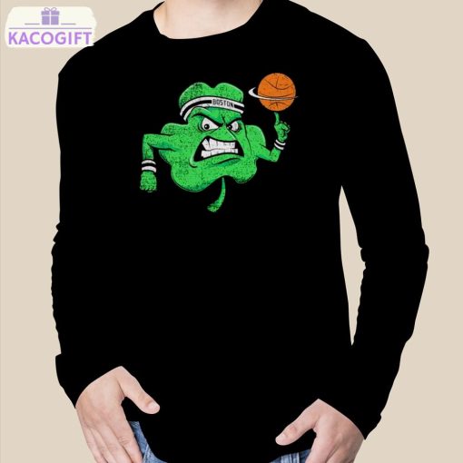 angry shamrock boston celtics t shirt 3