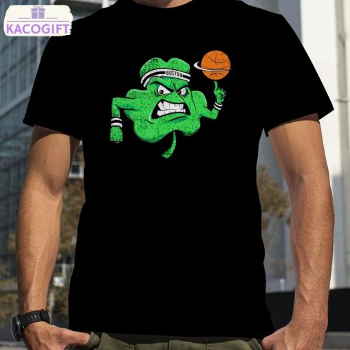 angry shamrock boston celtics t shirt