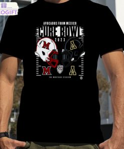 appalachian state mountaineers vs miami redhawks 2023 avocados from mexico cure bowl fbc mortgage stadium shirt