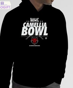 arkansas state red wolves camellia bowl montgomery alabama 2023 logo t shirt 5