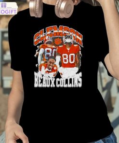 beaux collins 80 clemson tigers graphic t shirt 2