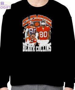 beaux collins 80 clemson tigers graphic t shirt 4