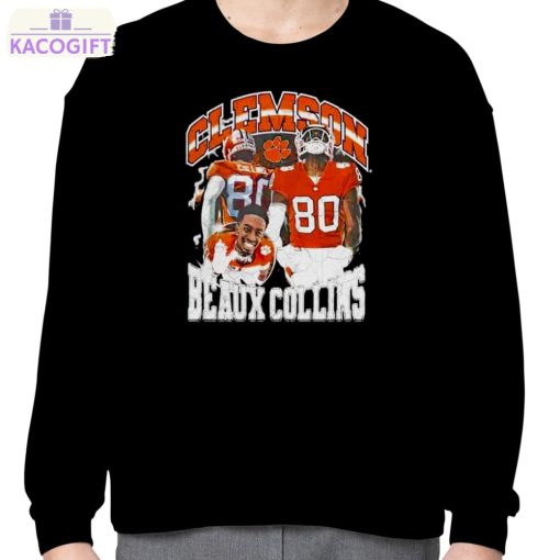 beaux collins 80 clemson tigers graphic t shirt 4