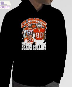 beaux collins 80 clemson tigers graphic t shirt 5