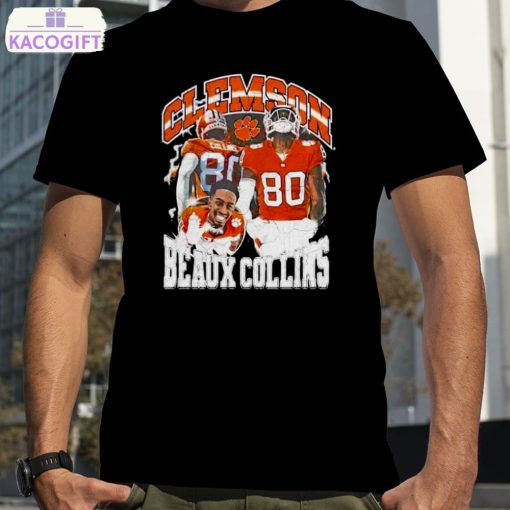 beaux collins 80 clemson tigers graphic t shirt