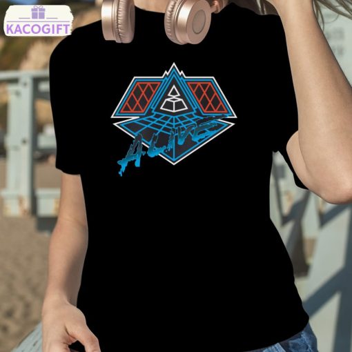 blue red wallpaper daft punk shirt 2