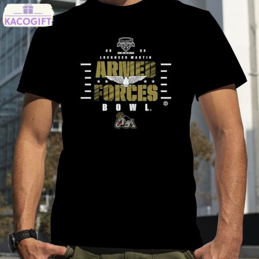 bowl james madison dukes lockheed martin armed forces bowl 2023 logo t shirt