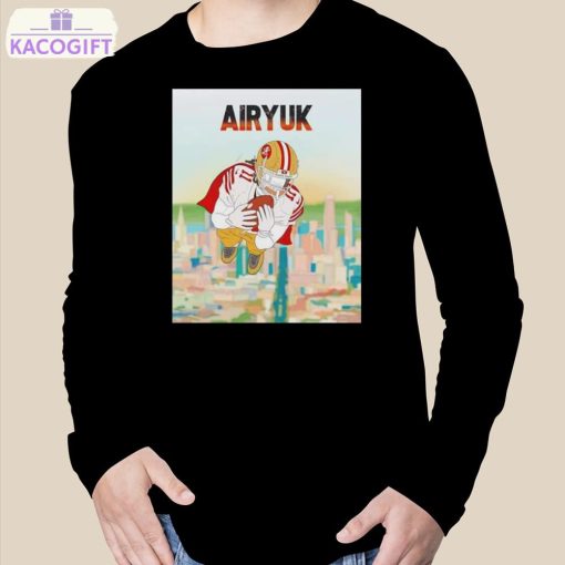 brandon aiyuk player football art t shirt 3