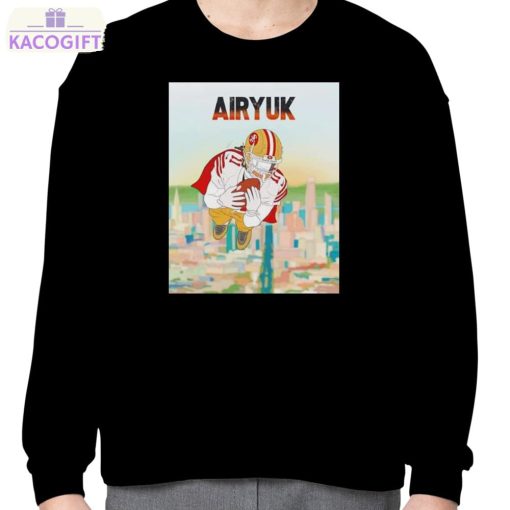 brandon aiyuk player football art t shirt 4