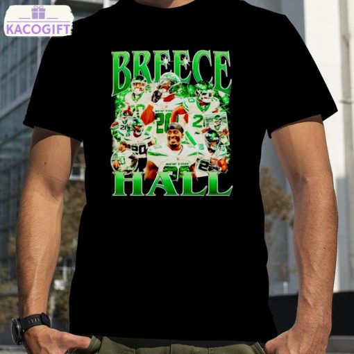 breece hall new york jets retro shirt