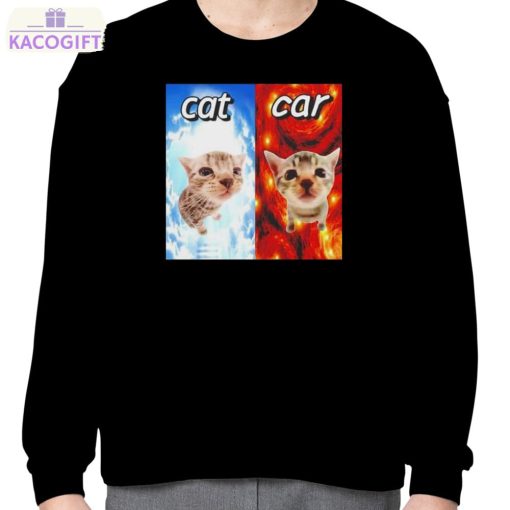 cat vs car heaven and hell t shirt 4