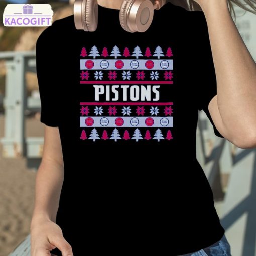 detroit pistons holiday ugly christmas shirt 2