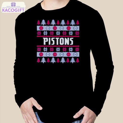 detroit pistons holiday ugly christmas shirt 3