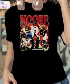 dj moore chicago bears retro shirt 2