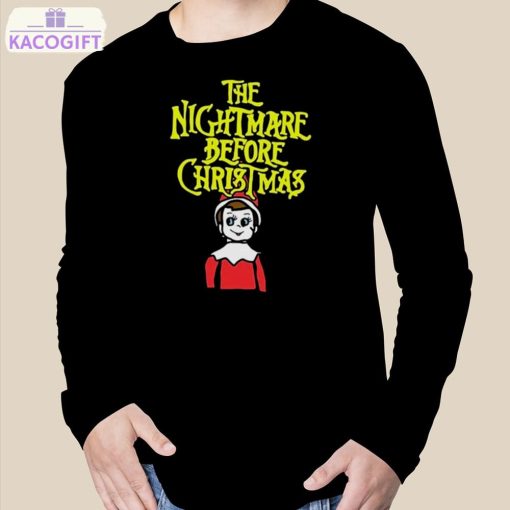 elf on the shelf the nightmare before christmas shirt 3