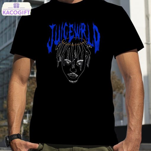 embroidered juice wrld tribute graphic shirt