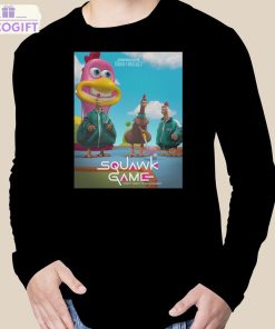 funny new squid game inspired poster for chicken run 2 dawn of the nugget squawk game t shirt 3