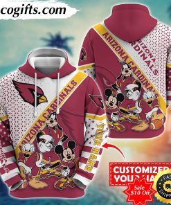 personalized nfl arizona cardinals hoodie character cartoon movie unisex hoodie