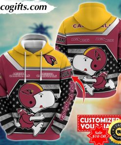 personalized nfl arizona cardinals hoodie snoopy unisex hoodie