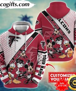 personalized nfl atlanta falcons hoodie character cartoon movie unisex hoodie