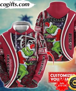 personalized nfl atlanta falcons hoodie grinch unisex hoodie