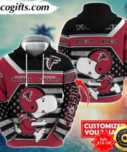 personalized nfl atlanta falcons hoodie snoopy unisex hoodie