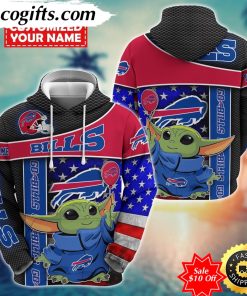 personalized nfl buffalo bills hoodie baby yoda unisex hoodie