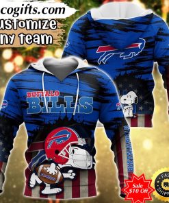 personalized nfl buffalo bills hoodie snoopy sports hoodie