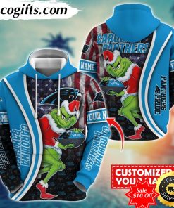 personalized nfl carolina panthers hoodie grinch unisex hoodie