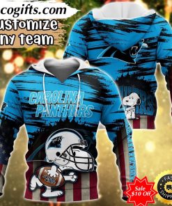 personalized nfl carolina panthers hoodie snoopy sports hoodie