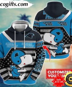 personalized nfl carolina panthers hoodie snoopy unisex hoodie