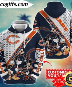 personalized nfl chicago bears hoodie character cartoon movie unisex hoodie