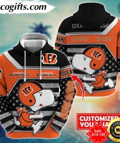 personalized nfl cincinnati bengals hoodie snoopy unisex hoodie