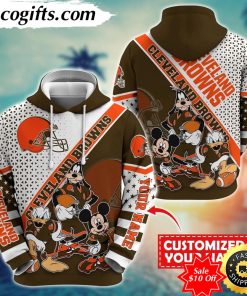 personalized nfl cleveland browns hoodie character cartoon movie unisex hoodie