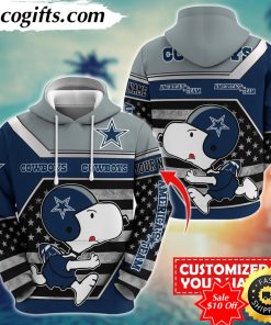 personalized nfl dallas cowboys hoodie snoopy unisex hoodie