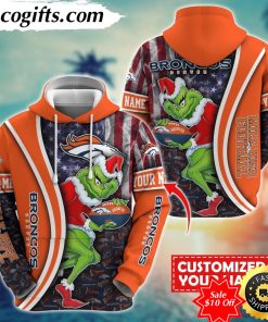 personalized nfl denver broncos hoodie grinch unisex hoodie