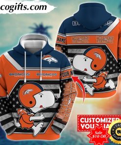 personalized nfl denver broncos hoodie snoopy unisex hoodie